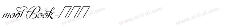 mont Book字体转换